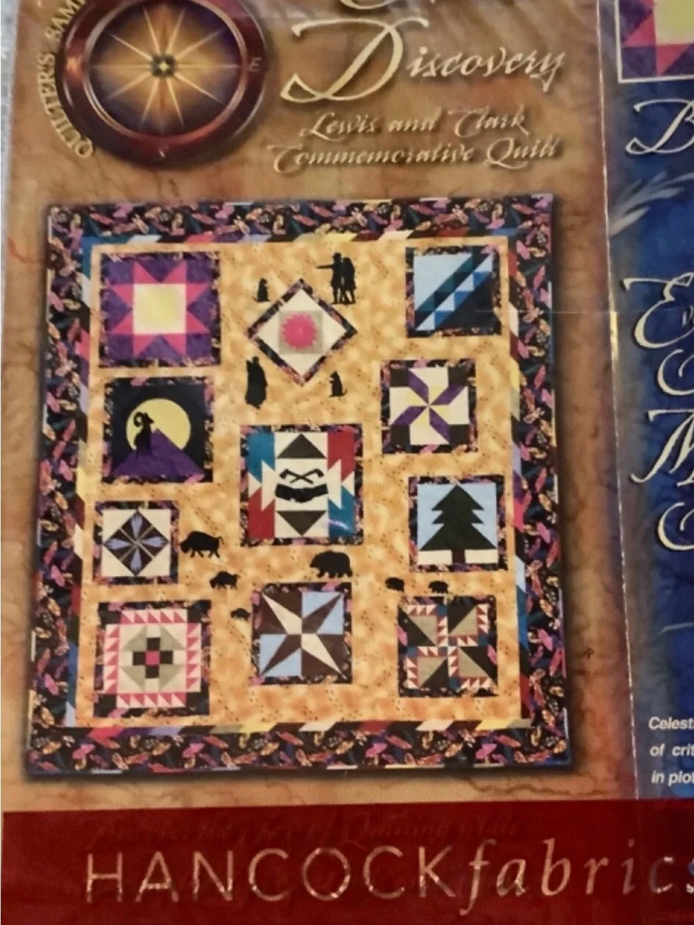 Unfinished Quilt Top & Backing, Lewis And Clark Commemorative 78x 84